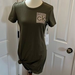 Calvin Klein Dress new with tags Olive Green size small